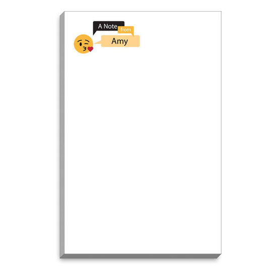 Emoji Kisses Speech Bubble Notepads